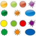 Bursts-color Royalty Free Stock Photo