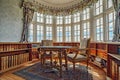 Burton Agnes Hall Library, Yorkshire, England. Royalty Free Stock Photo