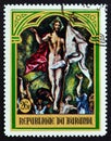 BURUNDI - CIRCA 1969: A stamp printed in Burundi shows Resurrection by El Greco, circa 1969.