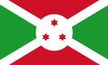 Burundi flag vector