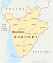 Burundi Political Map