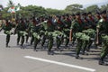 Burundian soldiers in Parade of Independence day of Burundi Royalty Free Stock Photo