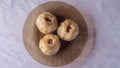 Buryat delicious buuz on a plate