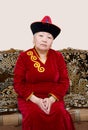 Buryat (mongolian) senior woman Royalty Free Stock Photo