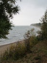 Buryatia. Lake Baikal. Strong wind.