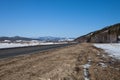 Buryatia. The road to the lake Baikal