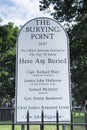 burying point cemetery salem massachusetts Royalty Free Stock Photo