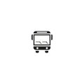 Bus vector icon Royalty Free Stock Photo