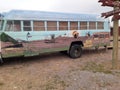 Bus artistic creative scenery at Terry Bison Ranch Cheyenne Wyoming Beautiful clouds , sky lanscape