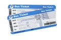 Bus boarding pass tickets Royalty Free Stock Photo