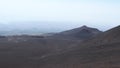 View from Mt. Etna and the climbing trail, Italy Royalty Free Stock Photo