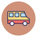 Bus, coach Vector Icon which can easily edit Royalty Free Stock Photo