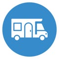 Bus, coach Vector Icon which can easily edit Royalty Free Stock Photo