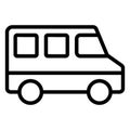 Bus, coach Vector Icon which can easily edit Royalty Free Stock Photo