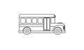 Bus coloring book transportation to educate kids. Learn colors pages