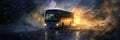 Bus Crashes In A Storm