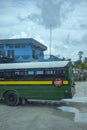 Bus in Dangriga, Belize Royalty Free Stock Photo