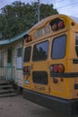 Bus in Dangriga, Belize Royalty Free Stock Photo