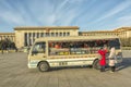 Bus with drinks at Tiananmen square in Beijing
