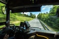 Bus driver`s point of view