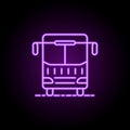 bus dusk style icon. Elements of Summer holiday & Travel in neon style icons. Simple icon for websites, web design, mobile app, Royalty Free Stock Photo