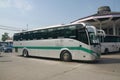 Bus of Greenbus Company Royalty Free Stock Photo