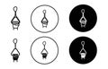 Bus handrails Icon Outline flat Icon Royalty Free Stock Photo