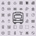 bus icon. Detailed set of minimalistic line icons. Premium graphic design. One of the collection icons for websites, web design, m Royalty Free Stock Photo