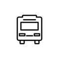 bus icon. Element of minimalistic icons for mobile concept and web apps. Thin line icon for website design and development, app de Royalty Free Stock Photo