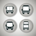 bus icon set design Royalty Free Stock Photo