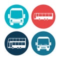 bus icon set design Royalty Free Stock Photo