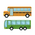 bus icon set design Royalty Free Stock Photo