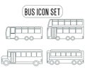 bus icon set design Royalty Free Stock Photo