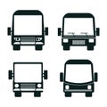 bus icon set design Royalty Free Stock Photo
