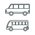 bus icon set design Royalty Free Stock Photo
