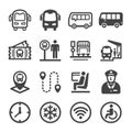 Bus icon set