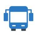Bus vector color line icon Royalty Free Stock Photo
