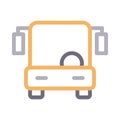 Bus vector color line icon Royalty Free Stock Photo