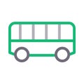 Bus vector color line icon Royalty Free Stock Photo