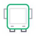 Bus vector color line icon Royalty Free Stock Photo
