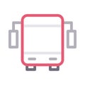 Bus vector color line icon Royalty Free Stock Photo