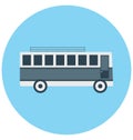 Bus Illustration Color Vector Isolated Icon easy editable and special use for Leisure,Travel and Tour