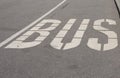 Bus lane Royalty Free Stock Photo