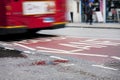 Bus lane in london Royalty Free Stock Photo