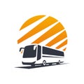 Bus logo silhouette