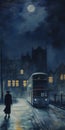 Nighttime Drive: Haunting Houses And Moody Scenes On A Double Decker Bus