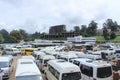 Bus park in Mbabane, Swaziland, southern Africa, african infrastructure