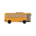 bus school transportation education yellow vector illustrator