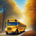 bus school yellow banner background header wallpaper