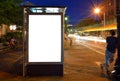 Bus Shelter Billboard Royalty Free Stock Photo